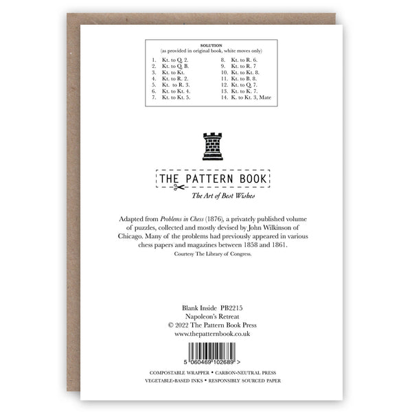Napoleon's Retreat greeting card