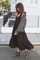 The Cashmere Yaya Cardigan - Ash