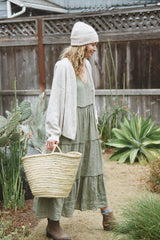 The Cashmere Yaya Cardigan - Moon