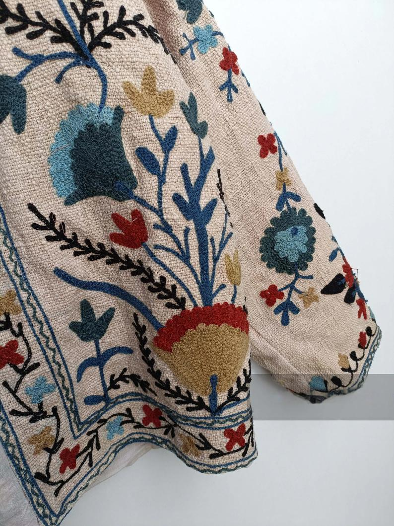 Cotton Suzani Hand Embroidered Jacket