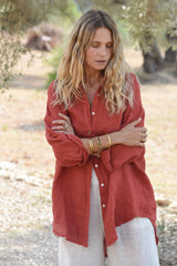 The Palma Shirt - Pomegranate