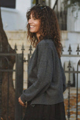 The Cashmere Yaya Cardigan - Ash