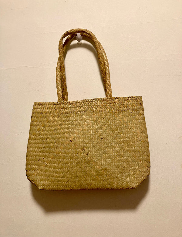 Handwoven Straw Bag, Large