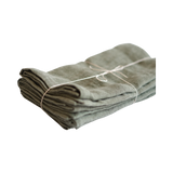 Stone Washed Linen Hemmed Dinner Napkin, Sage