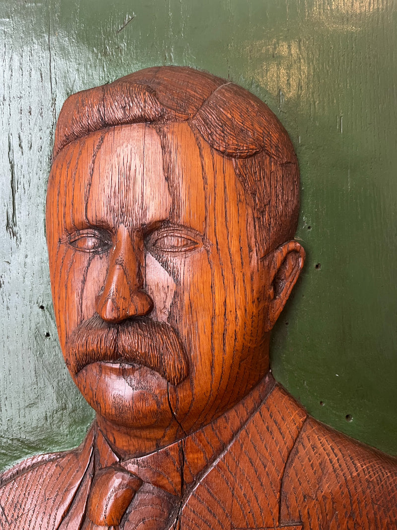 1920’s Folk Art Theodore Roosevelt Carving