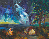 Camping Under the Stars Wooden Puzzle