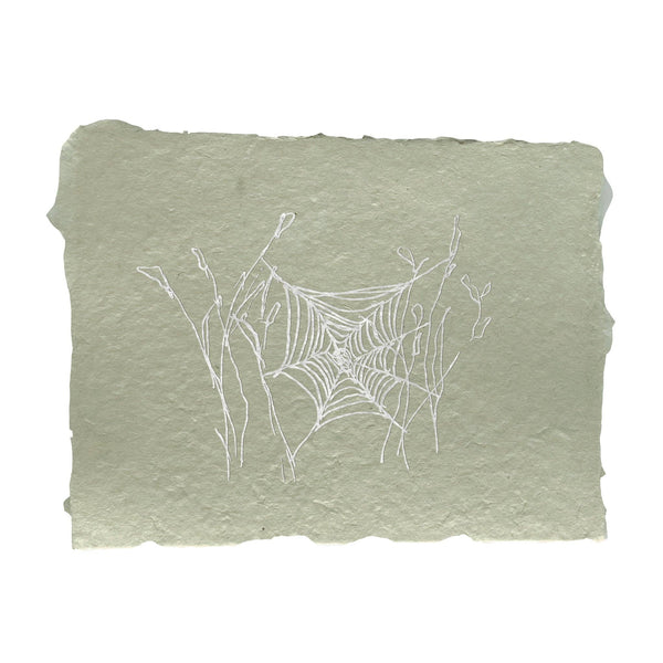 Spider Web Note Card