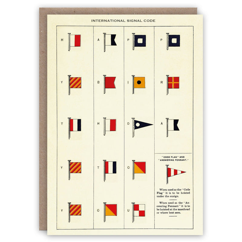 International Signal Code Card
