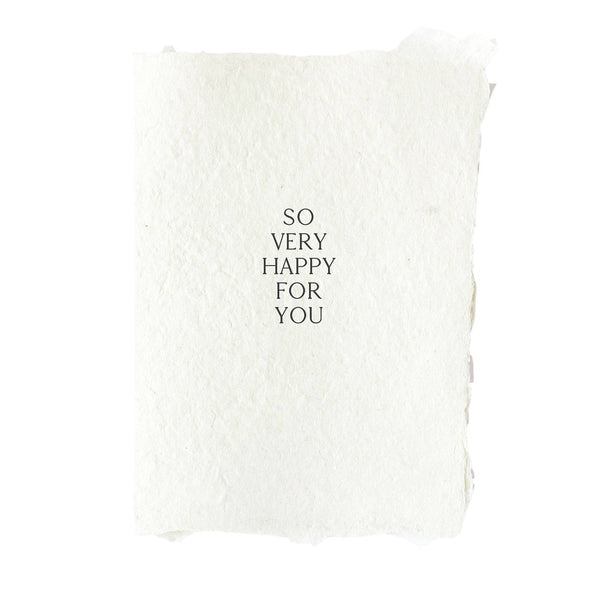 So Very Happy For You Note Card