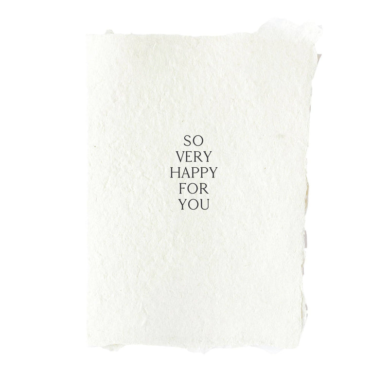 So Very Happy For You Note Card