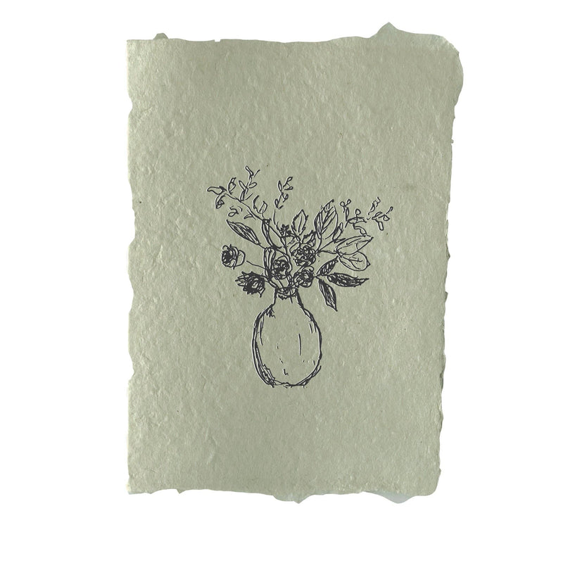 Vase with Flowers Note Card