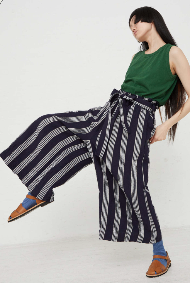 Linen Striped Pants