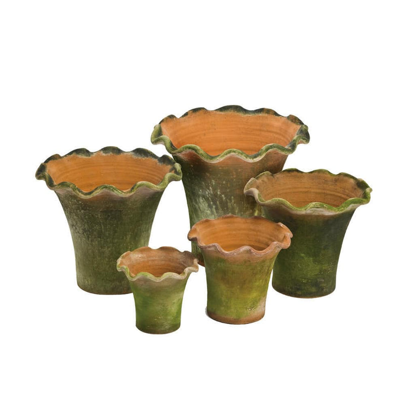 Aged Scallop Planter - 15"